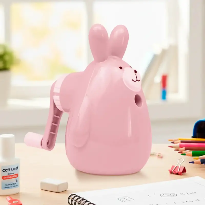 Sacapuntas En Forma De Conejo, Color Rosa 2