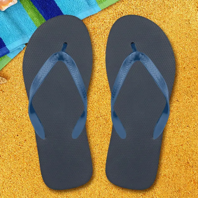 Sandalias, Caballero, Color Azul Y Negro 2