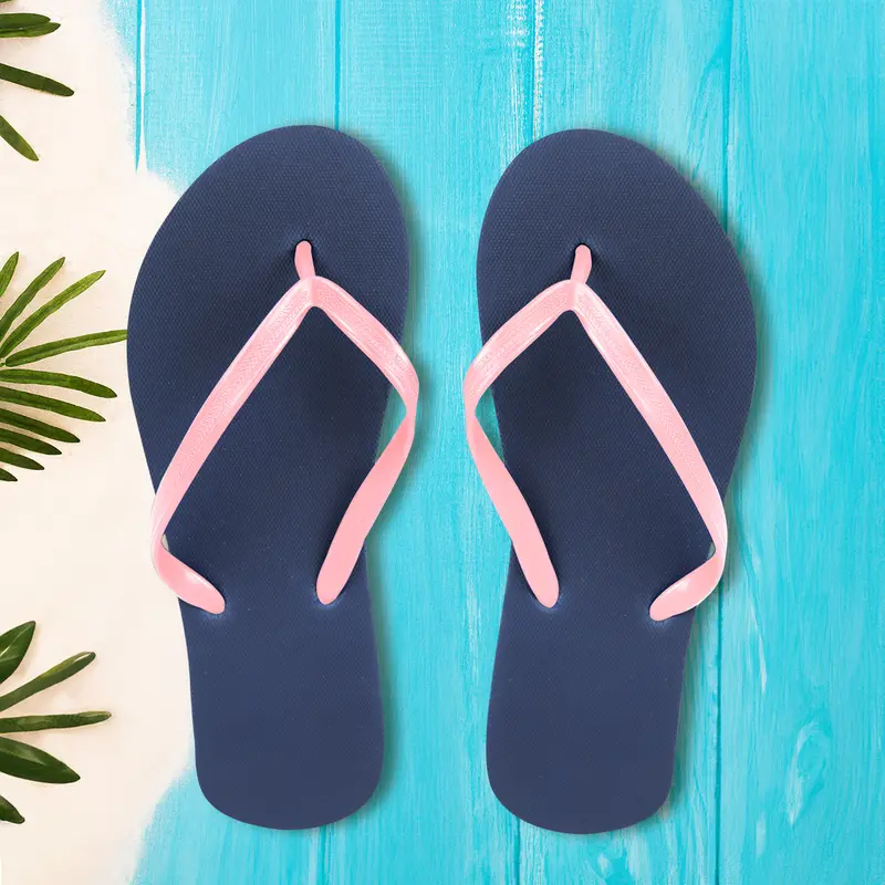Sandalias, Color Azul Y Rosa, Talla 26 1