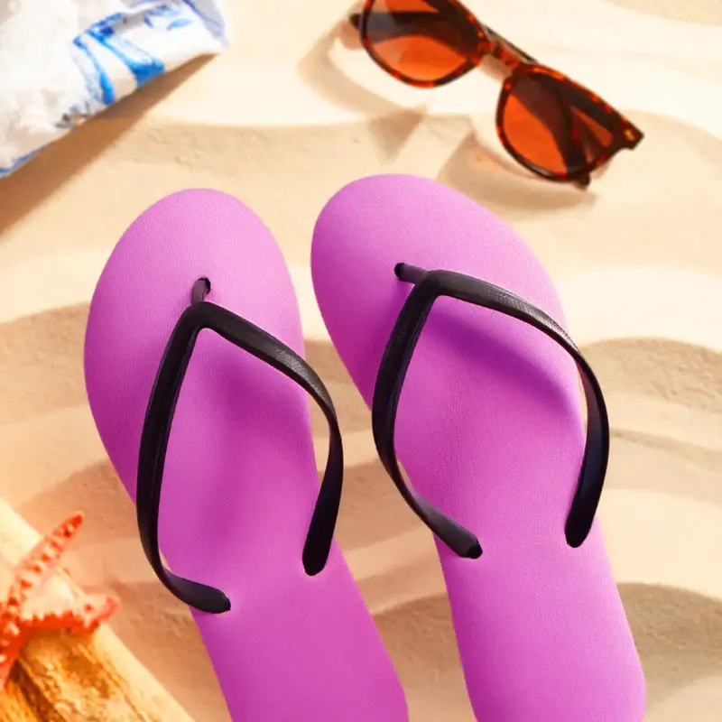 Sandalias Color Morado, Talla 25 2