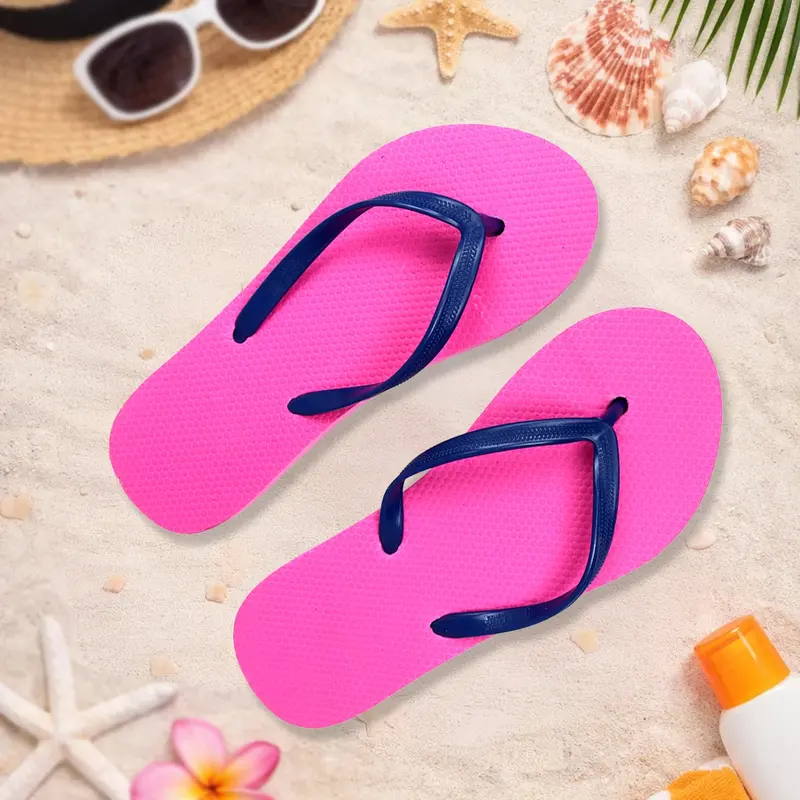 Sandalias, Color Rosa Y Azul 1