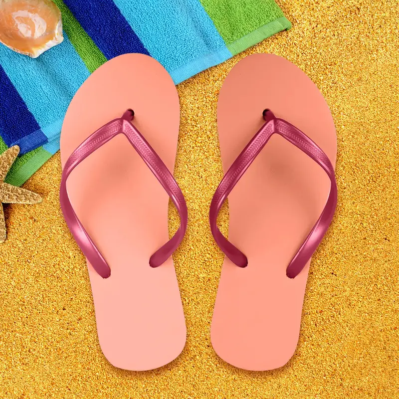 Sandalias, Color Rosa Y Naranja 2