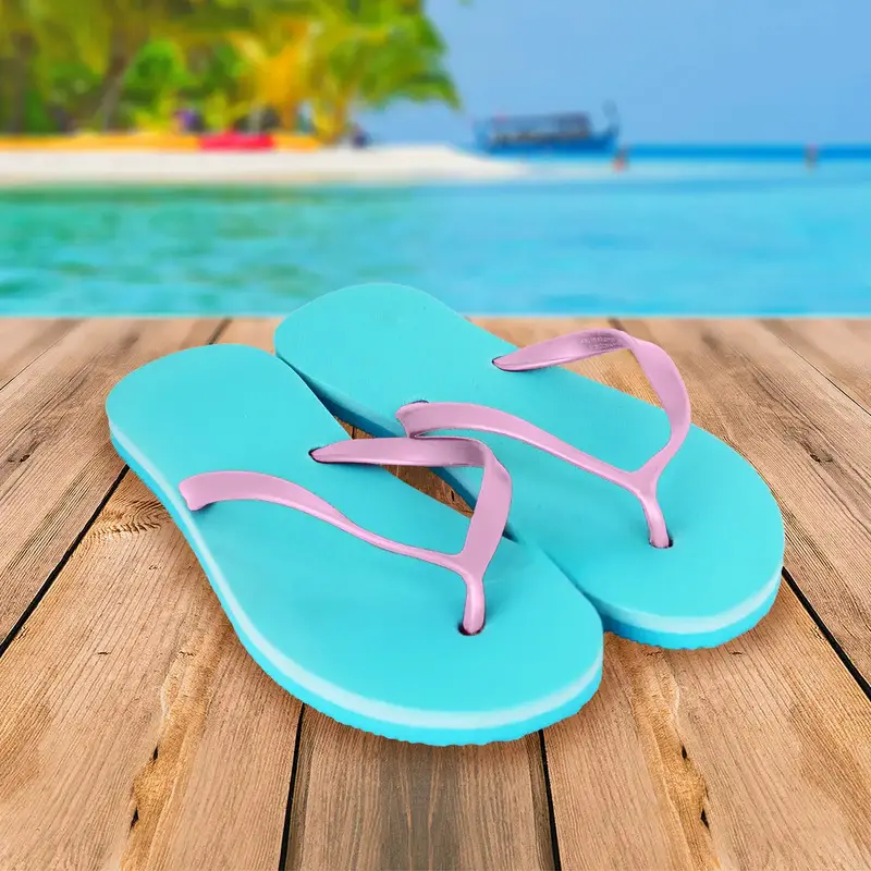 Sandalias, Color Rosa Y Turqueda 1