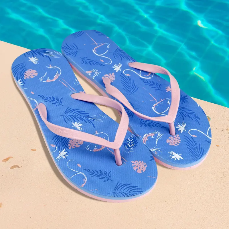 Sandalias Con Diseño, Color Azul 1