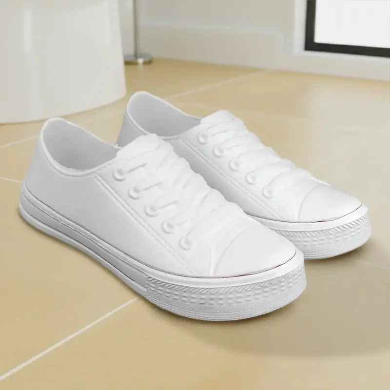 Sandalias, Diseño Tipo Tenis, Color Blanco 1