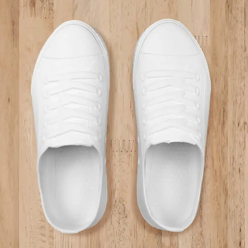 Sandalias, Diseño Tipo Tenis, Color Blanco 2