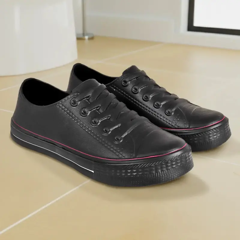 Sandalias, Diseño Tipo Tenis, Color Negro 1
