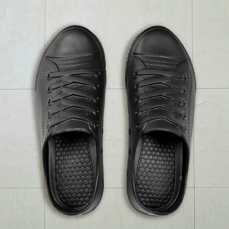 Sandalias, Diseño Tipo Tenis, Color Negro 2