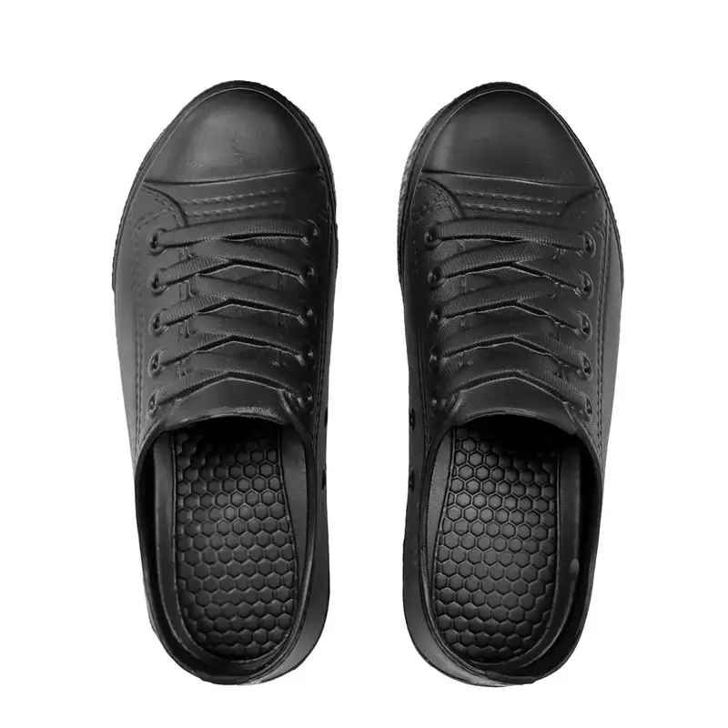 Sandalias, Diseño Tipo Tenis, Color Negro 4