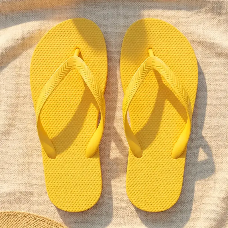 Sandalias Para Caballero, Color Amarillo 2