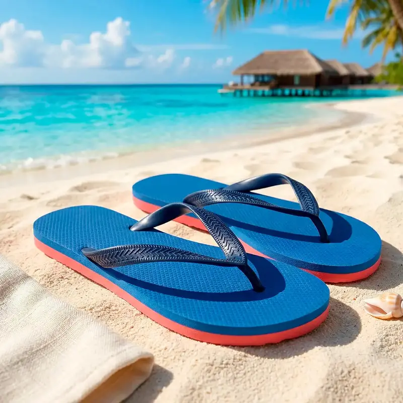 Sandalias Para Caballero, Color Azul 1