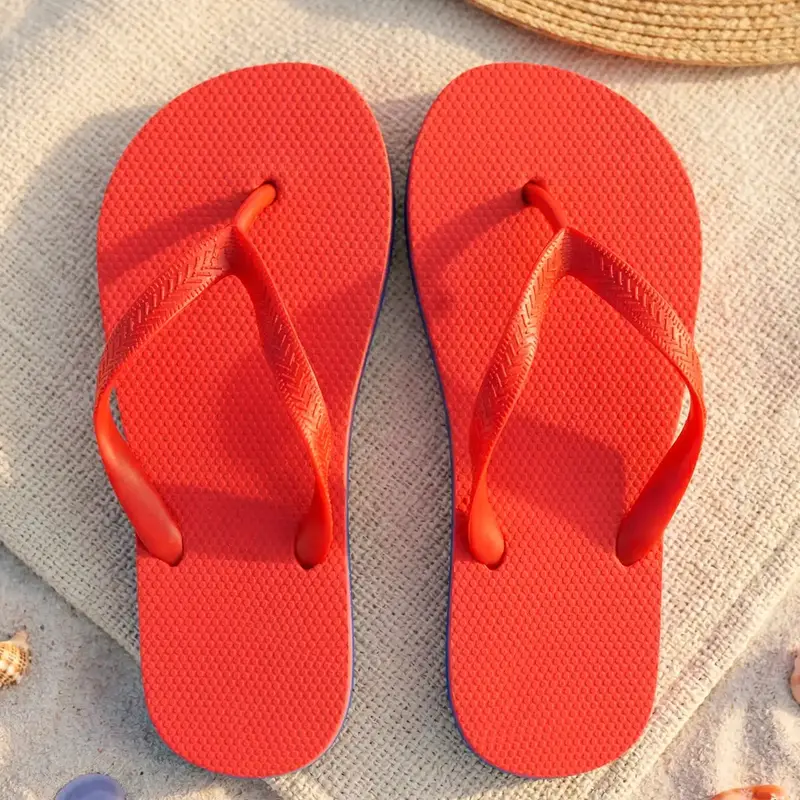 Sandalias Para Caballero, Color Rojo 2