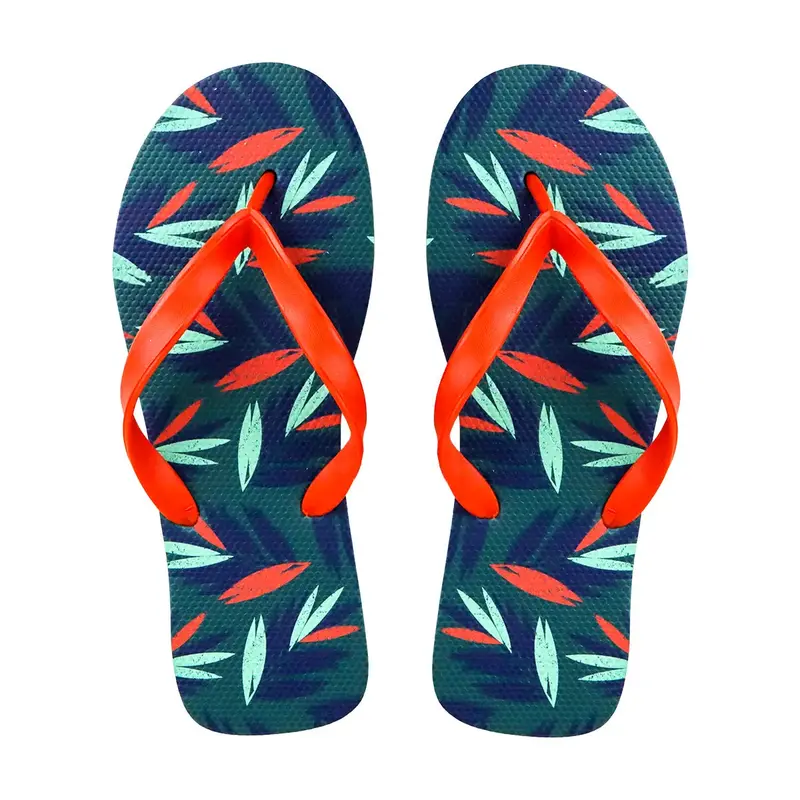 Sandalias Para Hombre, Color Rojo Y Negro 1
