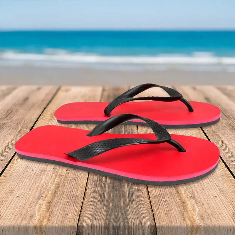 Sandalias Para Hombre, Talla 26, Color Rojo 1