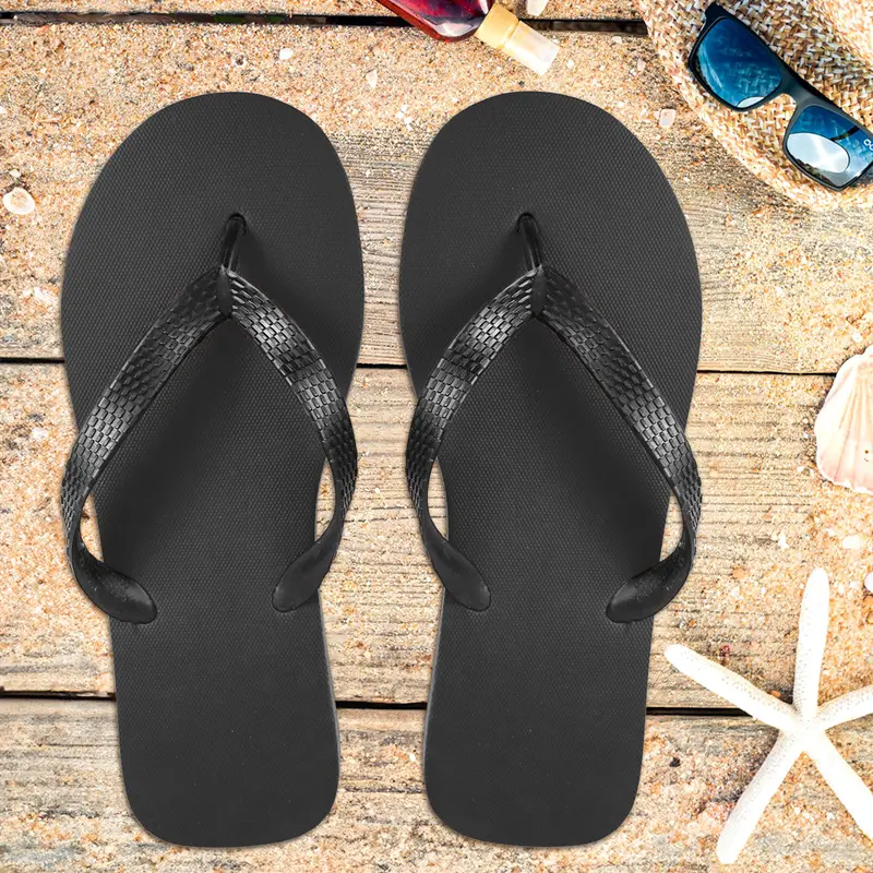 Sandalias Para Hombre, Talla 27, Color Negro 1