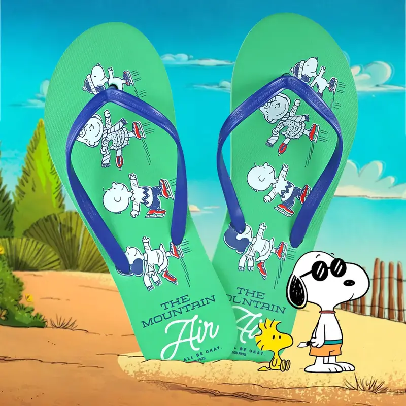 Sandalias, Peanuts, Color Verde 1
