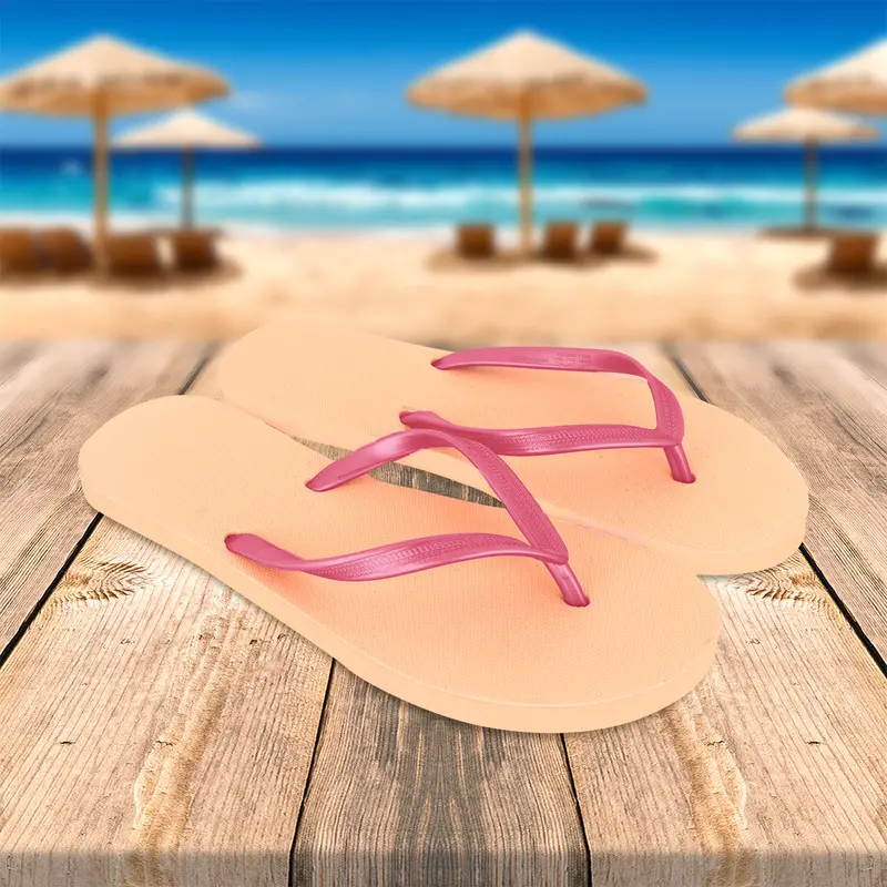 Sandalias, Talla 25, Color Melón Y Rosa 1
