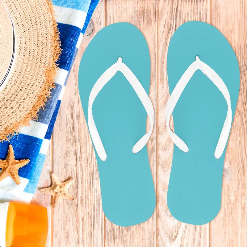 Sandalias, Talla 26, Color Verde Y Blanco 2