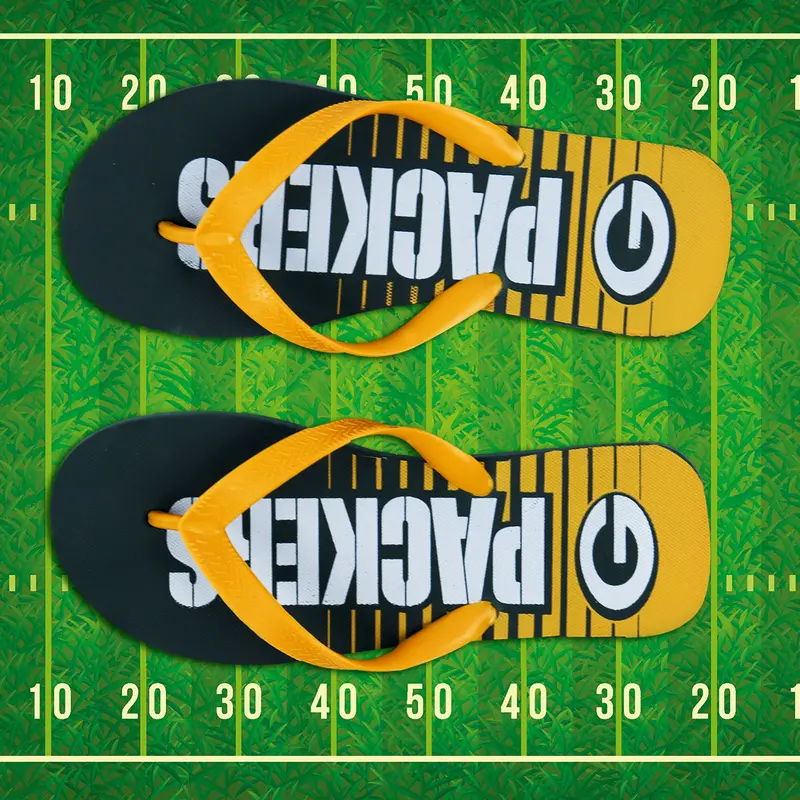 Sandalias Unisex De Los Packers, Nfl 3