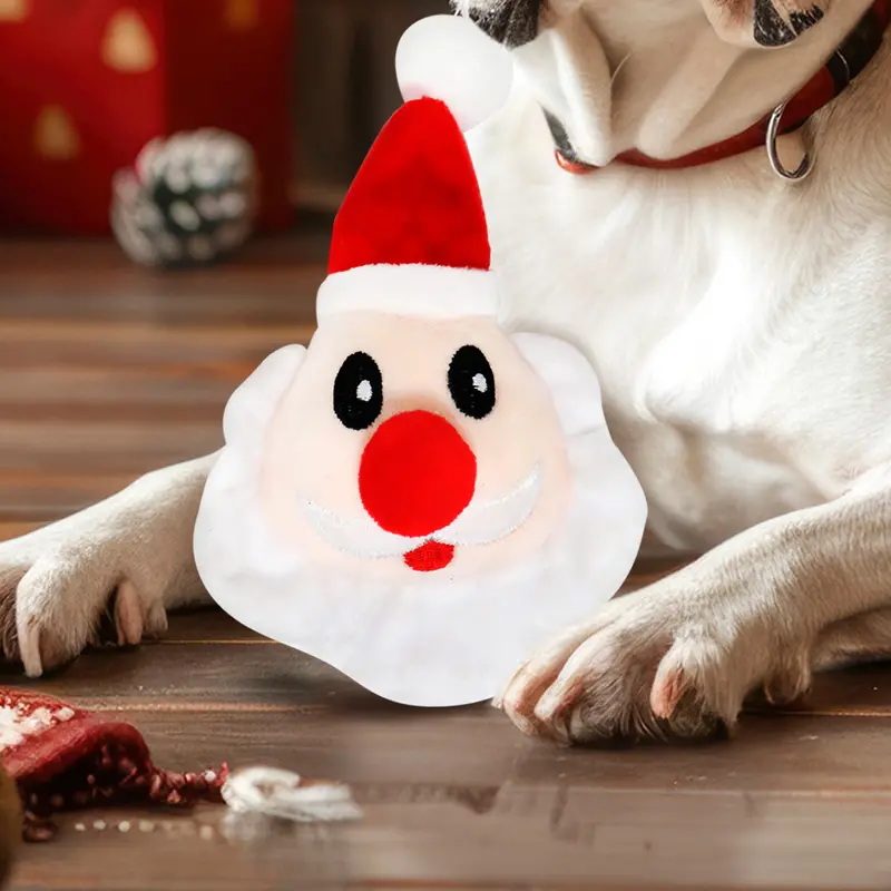 Santa Claus Chillón De Peluche Para Mascotas 1