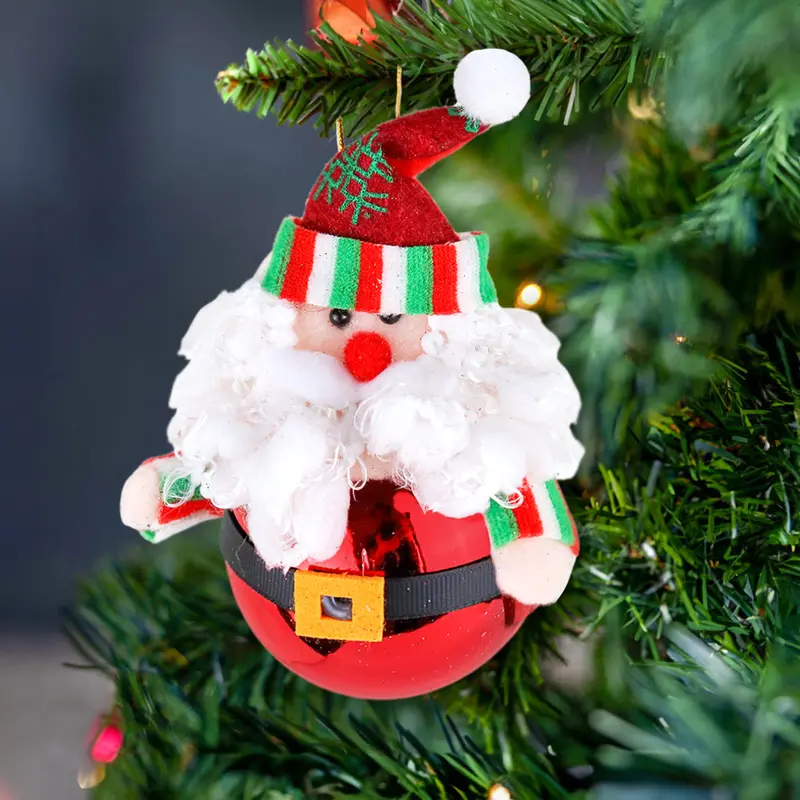 Santa Claus Con Esfera Navideña 2