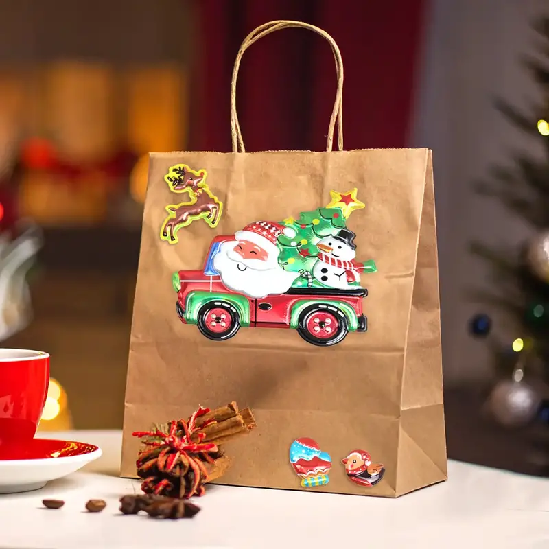 Santa, Sticker 3D 2