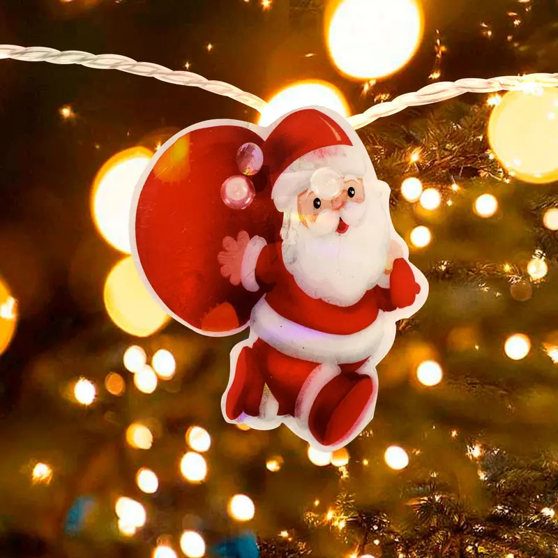 Serie De Luces Led Con Forma De Santa Claus 2