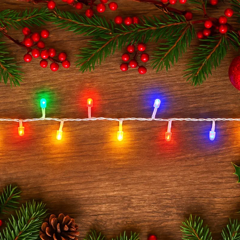 Serie De Luces Led Interconectables, Cable Transparente, Colores 1