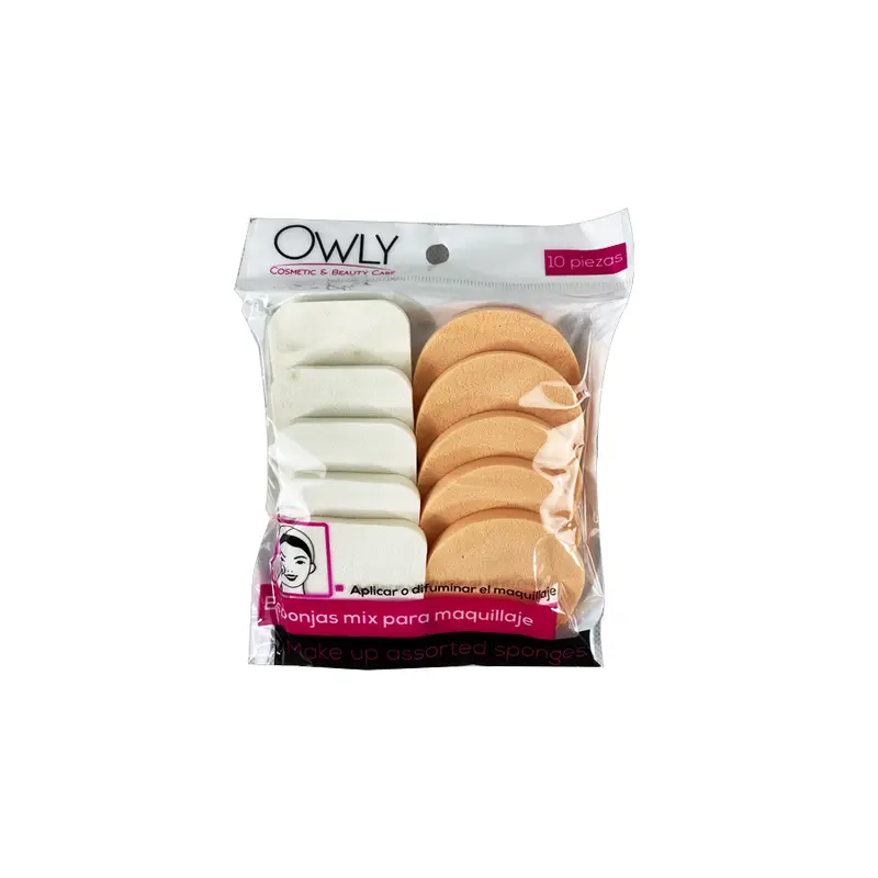 Set De 10 Esponjas Mix Owly Para Maquillaje 1