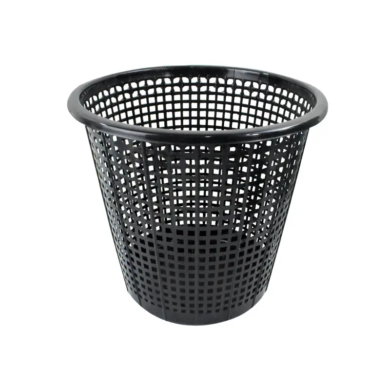 Set De 2 Cestos Calados 8L Color Negro 1