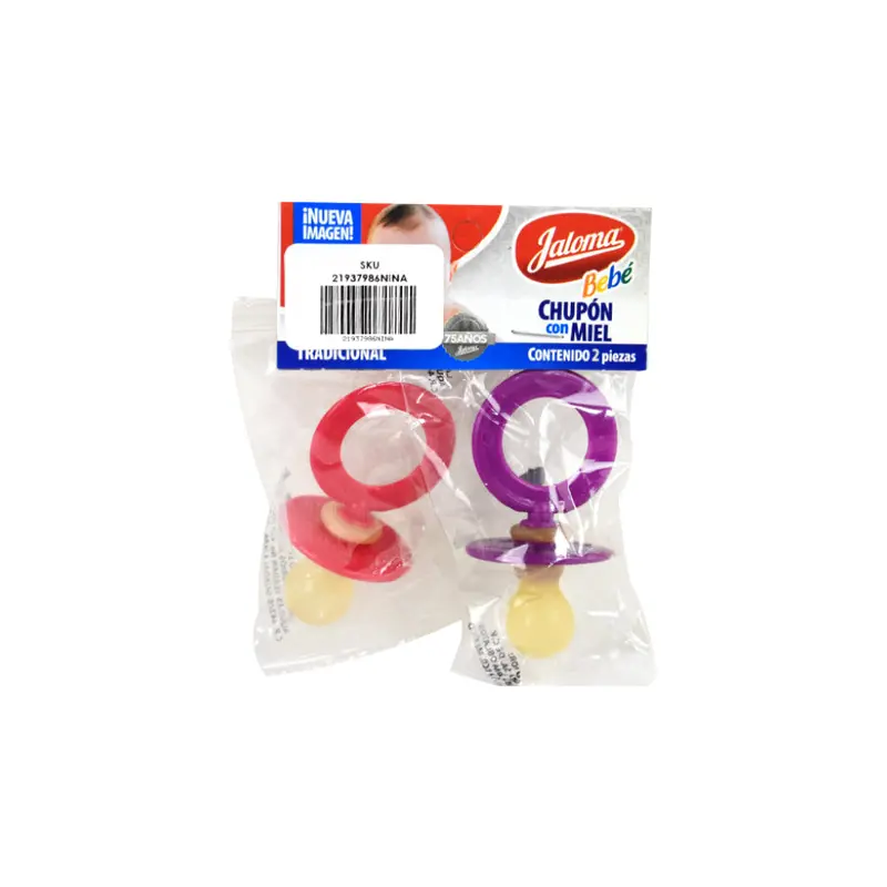 Set De 2 Chupones Con Miel Para Bebé, Jaloma 1