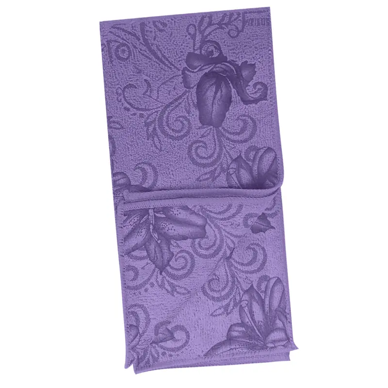 Set De 2 Trapos De Cocina, Diseño Flores, Color Morado 2