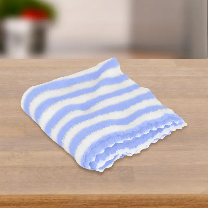 Set De 2 Trapos De Microfibra Color Azul Cielo Con Blanco 1