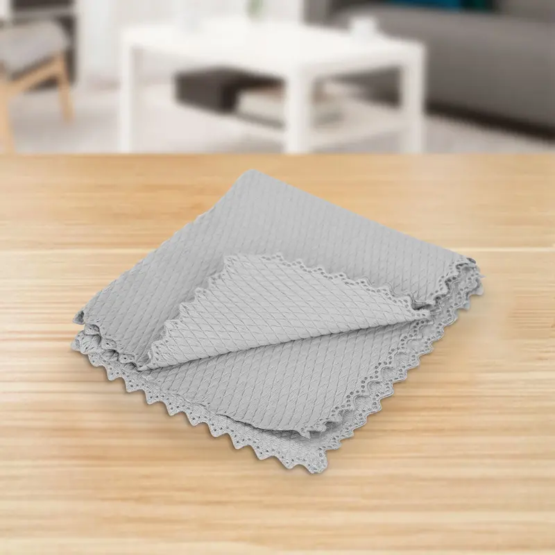 Set De 2 Trapos De Microfibra Color Gris, 30X30cm 1