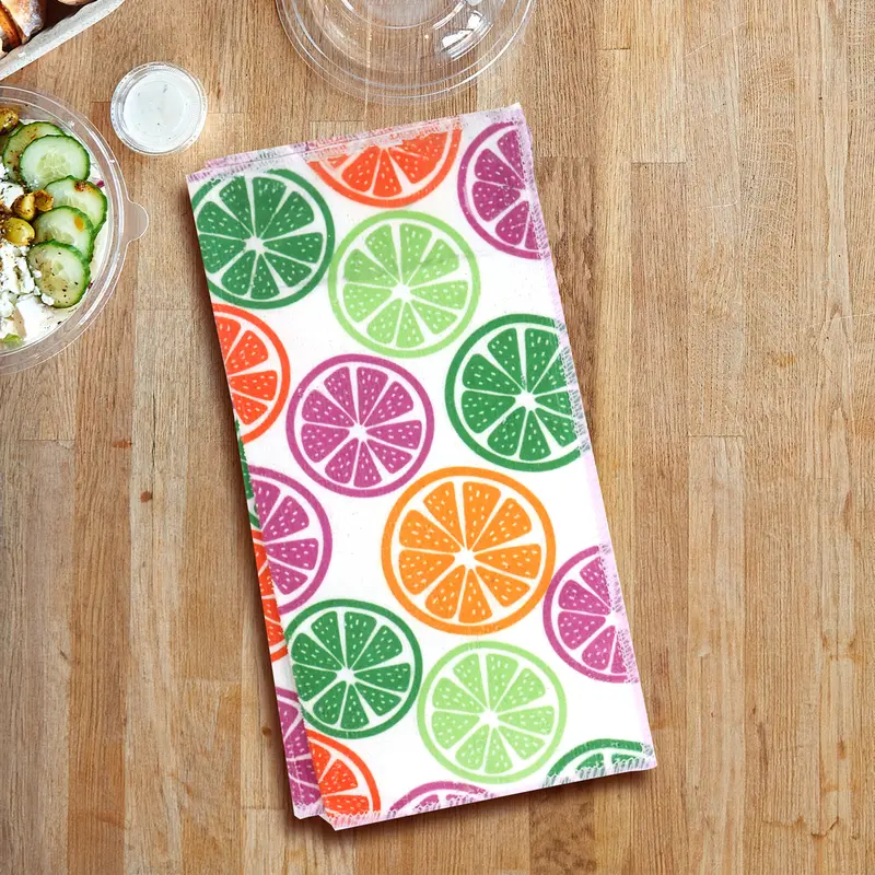 Set De 2 Trapos De Microfibra Con Diseño De Limones 2
