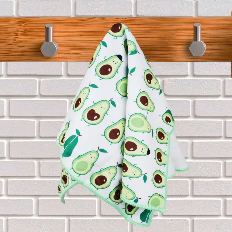 Set De 2 Trapos De Microfibra, Diseño Aguacate 1