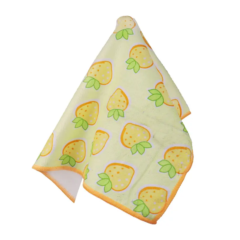 Set De 2 Trapos De Microfibra, Diseño Fresas 2