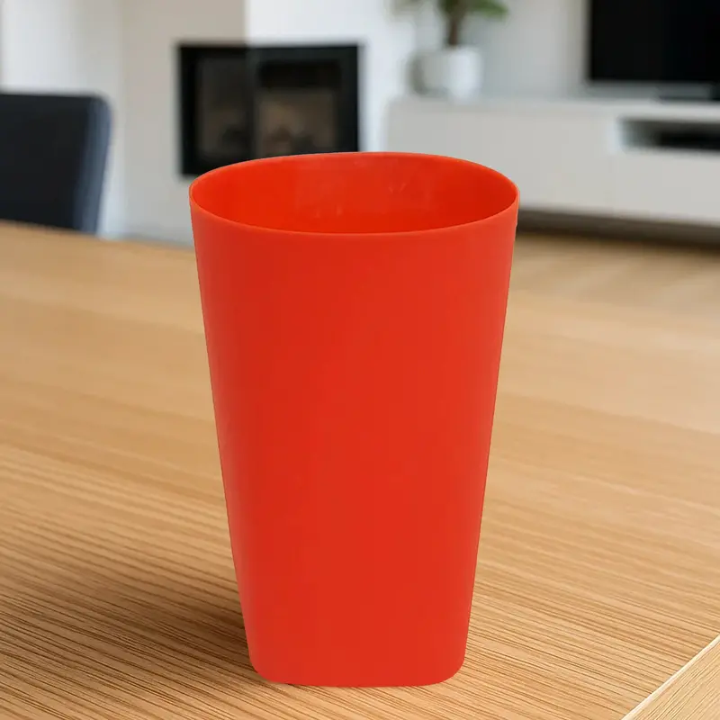 Set De 2 Vasos De Plástico, Color Rojo 1