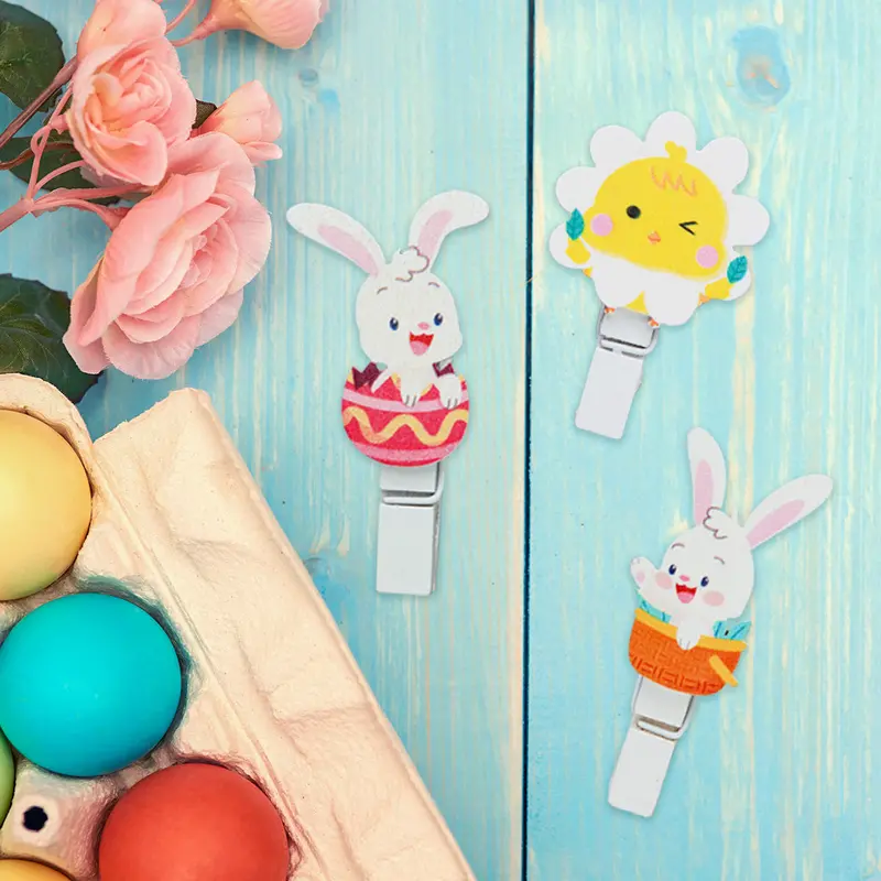 Set De 3 Clips Decorativos Para Pascua 1