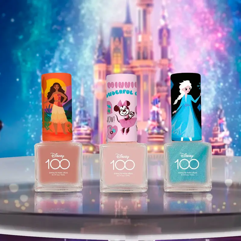 Set De 3 Esmaltes De Uñas De Alta Duración, Disney 100 1