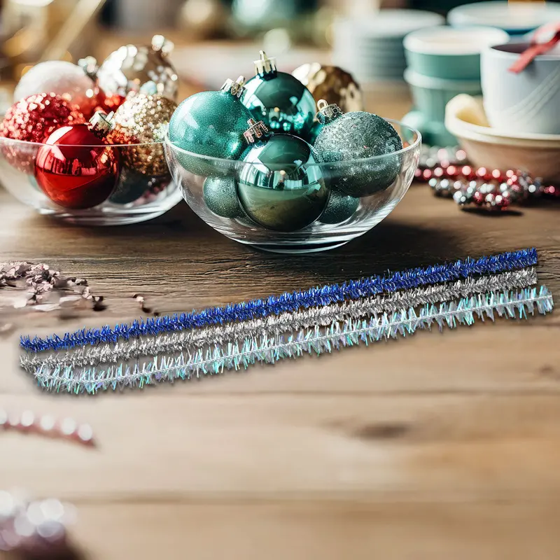 Set De 30 Limpiapipas Navideñas 1