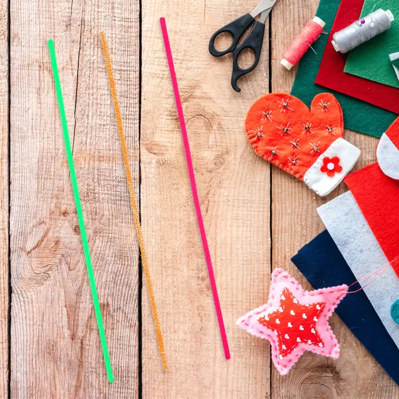 Set De 30 Limpiapipas Navideñas Brillantes 2