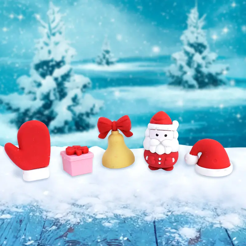 Set De 4 Borradores Con Diseño De Navidad 1