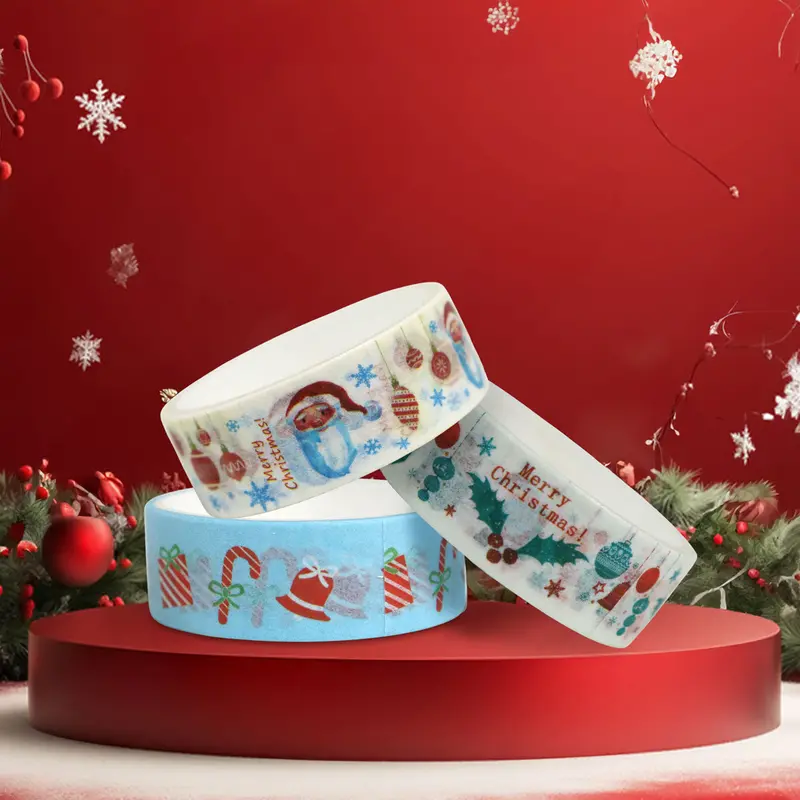 Set De 4 Cintas Adhesivas Decorativas De Navidad 1