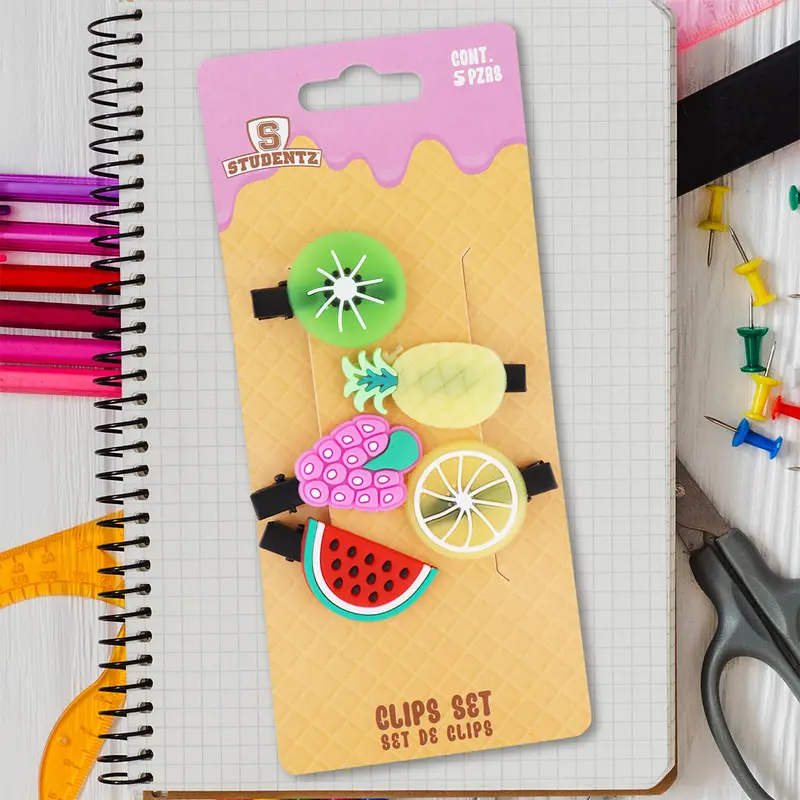 Set De 5 Clips En Forma De Frutas 1