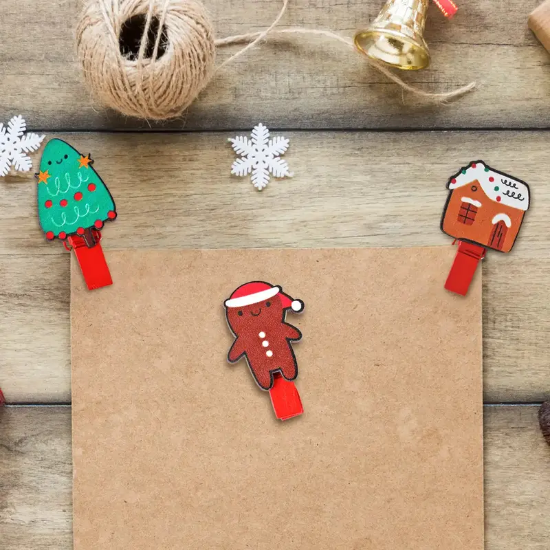 Set De 6 Clips, Personajes Navideños 2