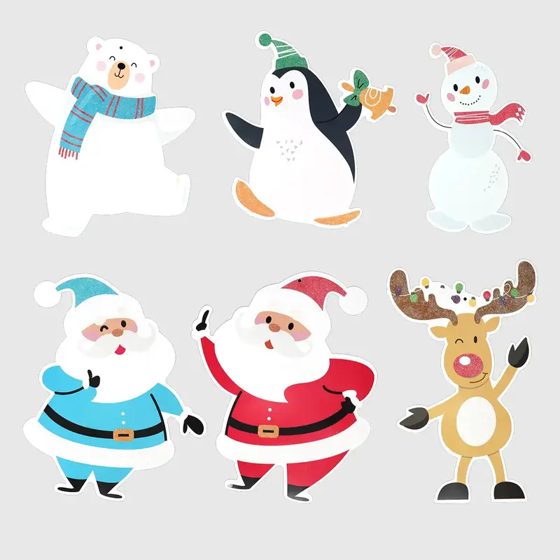 Set De 6 Decoraciones Navideñas De Papel 1