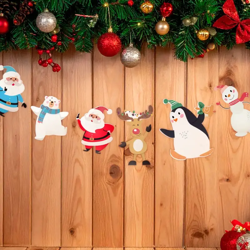 Set De 6 Decoraciones Navideñas De Papel 2