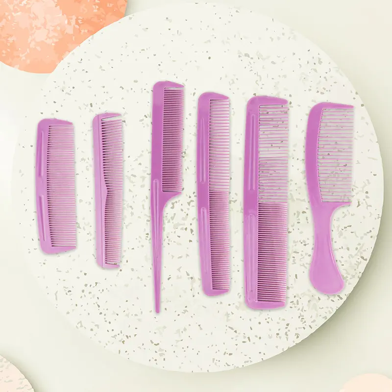 Set De 6 Peines Multifuncionales, Color Morado 1