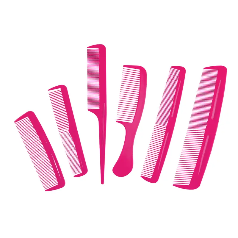 Set De 6 Peines Owly Color Fuscia 1